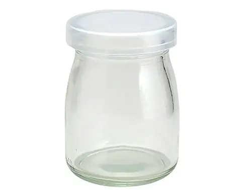 125ml Clear Круглый стеклянный кувшин молока