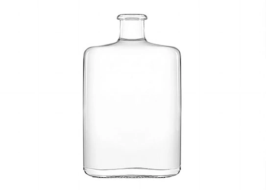 Бутылка алкоголя 70cl овальной формы колба супер Флинт стекло