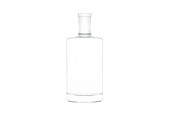 Стеклянная бутылка дух 70cl плоское плечо Джин бутылка текилы